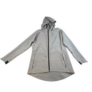 Athleta Triumph Hoodie Women's Size Small Workout Zip-Up Jacket Organic Cotton